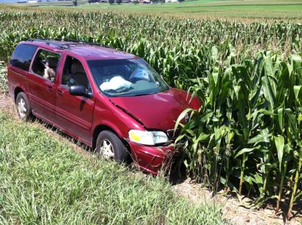 Car in the corn field